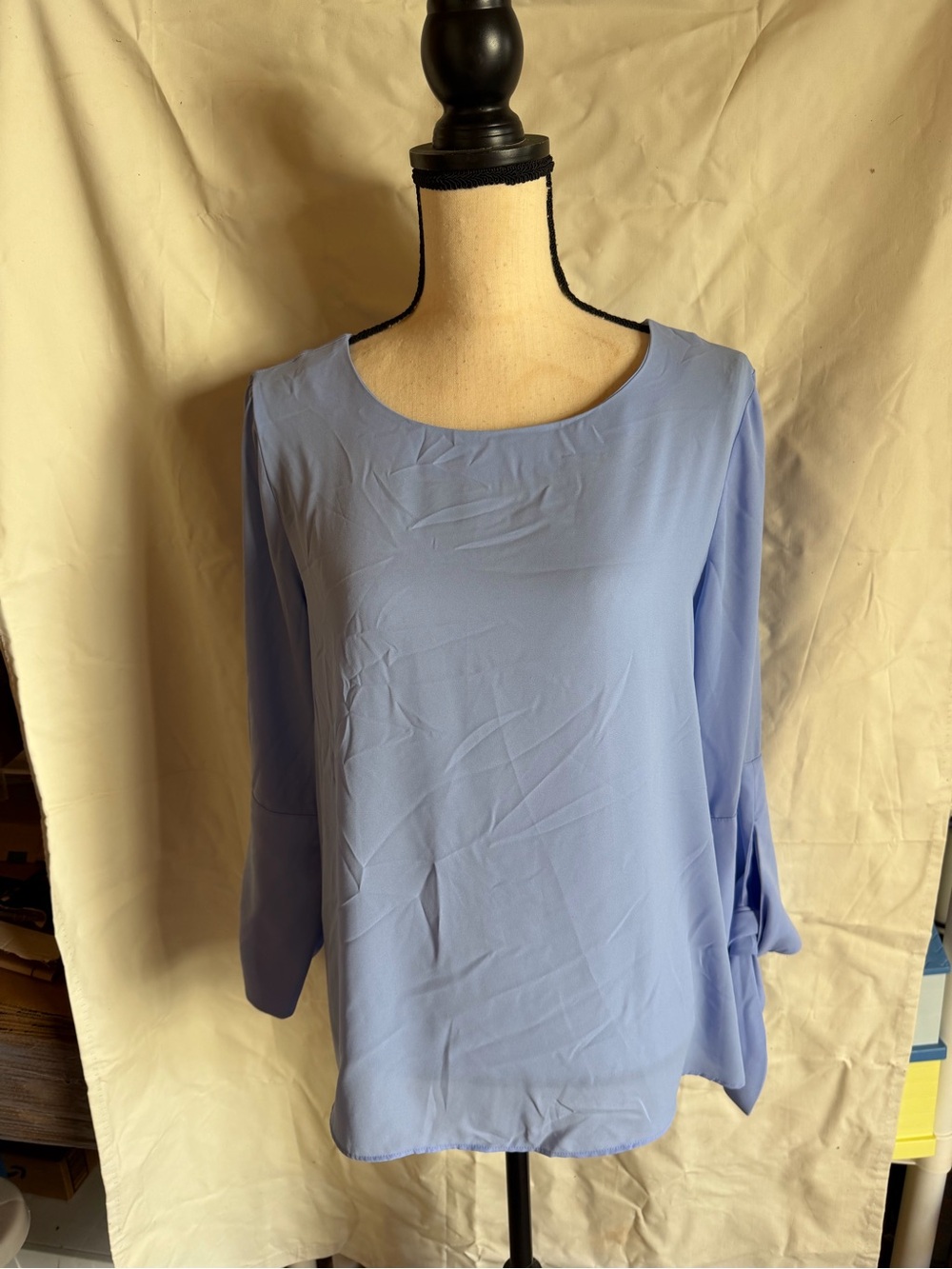Lilly Pulitzer Light Blue Scoop Neck Blouse